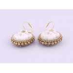 Gorgeous Oriental Vintage Glass Designer Earrings Gorgeous Oriental Vintage Glass Designer Earrings